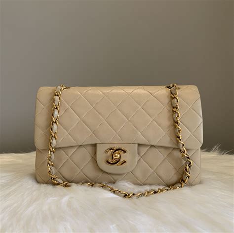 used chanel flap|Chanel classic flap beige.